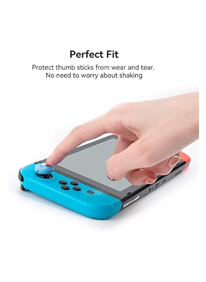 Cute Silicone Joycon Thumb Grip Caps, Joystick Cover Compatible with Nintendo Switch/OLED/Switch Lite,4PCS - Little Shark