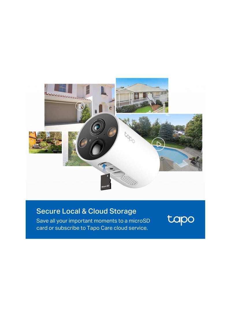 Tapo TP-Link Mini Smart Security Camera, Indoor CCTV, Works with Alexa&Google Home, No Hub Required, 3MP(2304 × 1296) High Definition, 2-Way Audio, Night Vision, SD Storage, Device Sharing( C110)