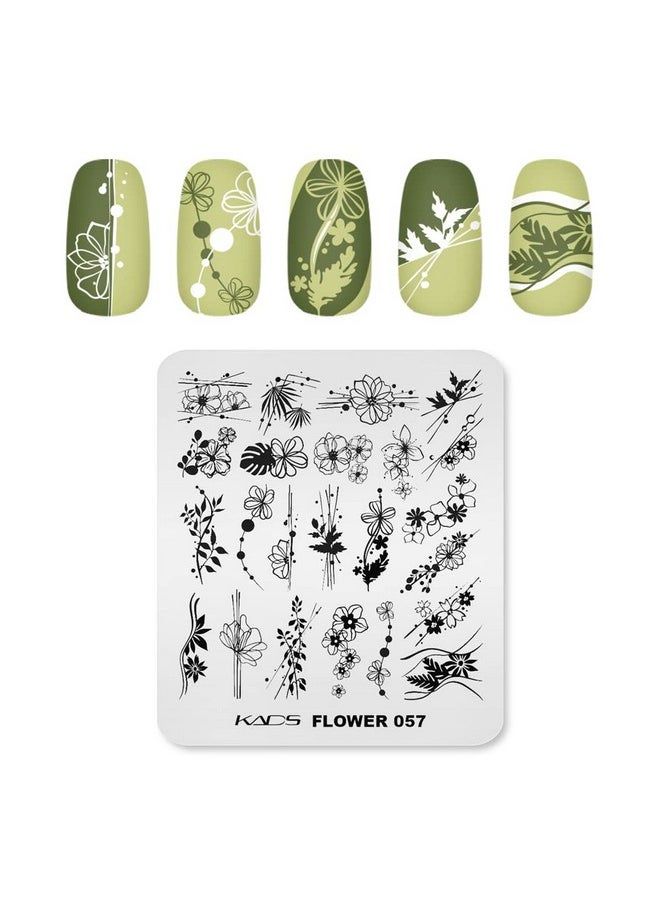 Flower Manicure Pedicure Plates