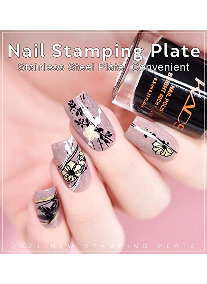 Flower Manicure Pedicure Plates