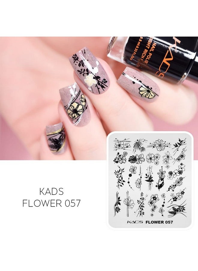 Flower Manicure Pedicure Plates
