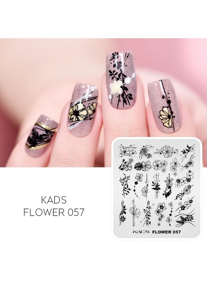 Flower Manicure Pedicure Plates