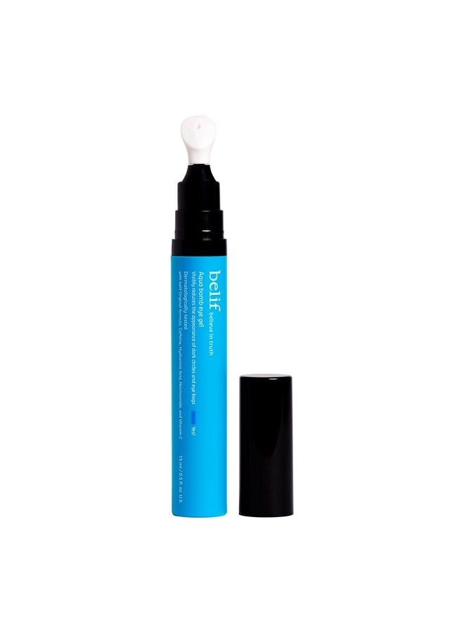 Aqua Bomb Cooling Eye Gel - Caffeine & Hyaluronic Acid For Puffiness & Hydration, Niacinamide & Vitamin C For Dark Circles, Adenosine & Collagen For Plumping & Firming, Korean Skin Care