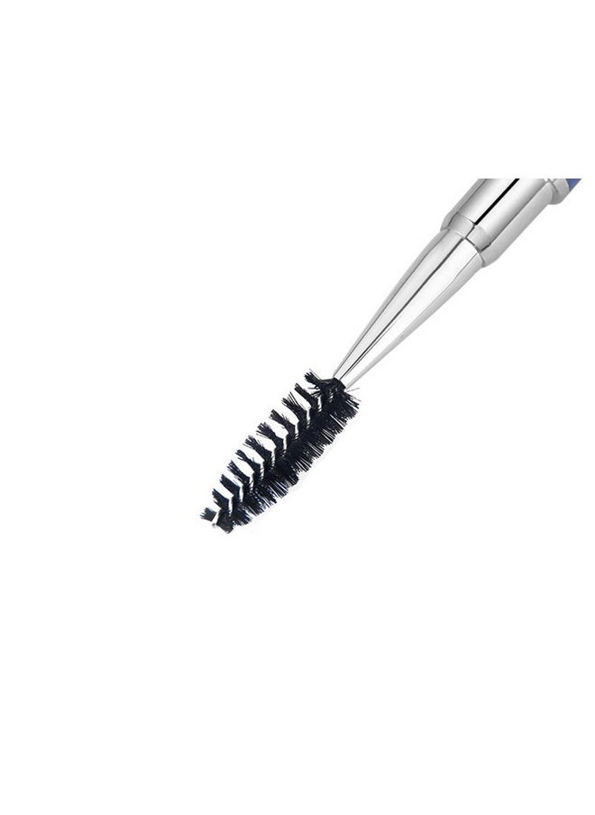 2Pcs Mascara Brushes, Eyebrow Eyelash Brushes, Mascara Wands Spooly Applicators, Eye Brushes, Portable Cosmetic Brushes With Cap Spoolies Brushes For Eyelash Extensions And Eyebrows, Black