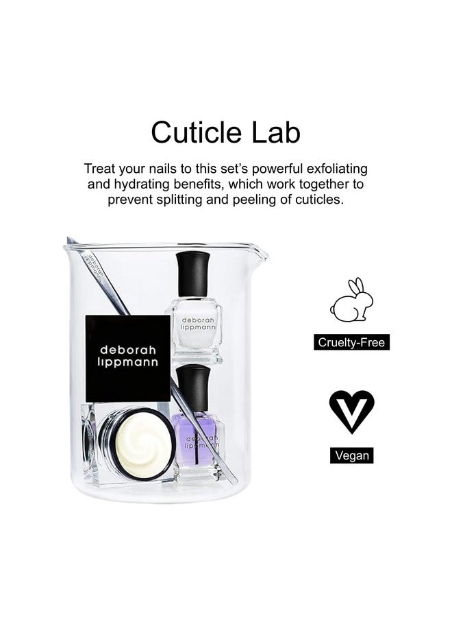 Cuticle Lab | Cuticle Oil, Remover And Pusher With Repair Cream | No Soaking, No Peeling, No Nipping | 4-Piece Set