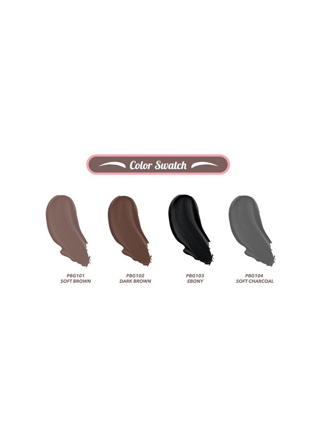 4 In 1 Pomade And Brow Gel, Ebony, Women'S Makeup And Accessories