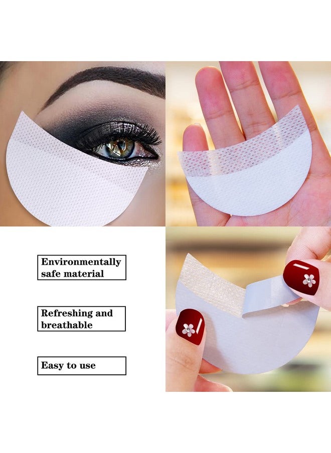 200 Pcs Eyeshadow Shields For Eye Makeup Eyeshadow Pads Professional Stencils Lint Free Under Eye Pads Under Patches Guards Prevent Makeup Residue