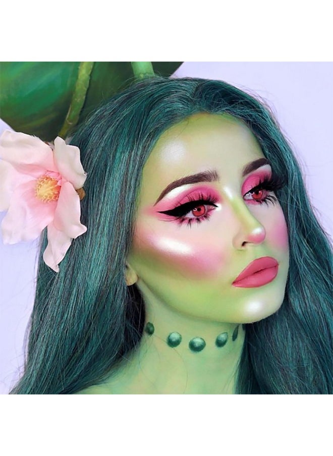 Pastel Green Face Body Hair Paint Stick,Water Based Washable Temporary Hair Color,Non-Toxic Cream Body Paint Foundation For Adults And Kids Halloween Cosplay Makeup,0.5Oz