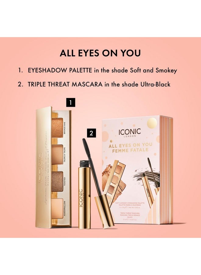 All Eyes On You Gift Set | Includes Triple Threat Mascara And Soft & Smokey Eyeshadow Palette