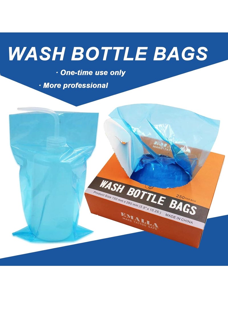 Wash Bottle Bags - Gakonp 250pcs Wash Bottle Covers Squeeze Bottle Bags for Bottles Bags Wash Bottle Covers Squeeze Bottle Sleeves Cleaning Bottle Bags For Tattoo Supplies