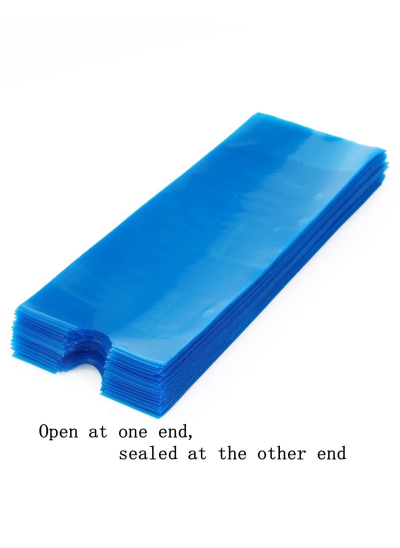 Machine Pen Covers,KingWei 200Pcs 1.8x4.7 Inch Size Disposable Machine Pen Bags Machine Pen Hand Grip Sleeves (Blue)