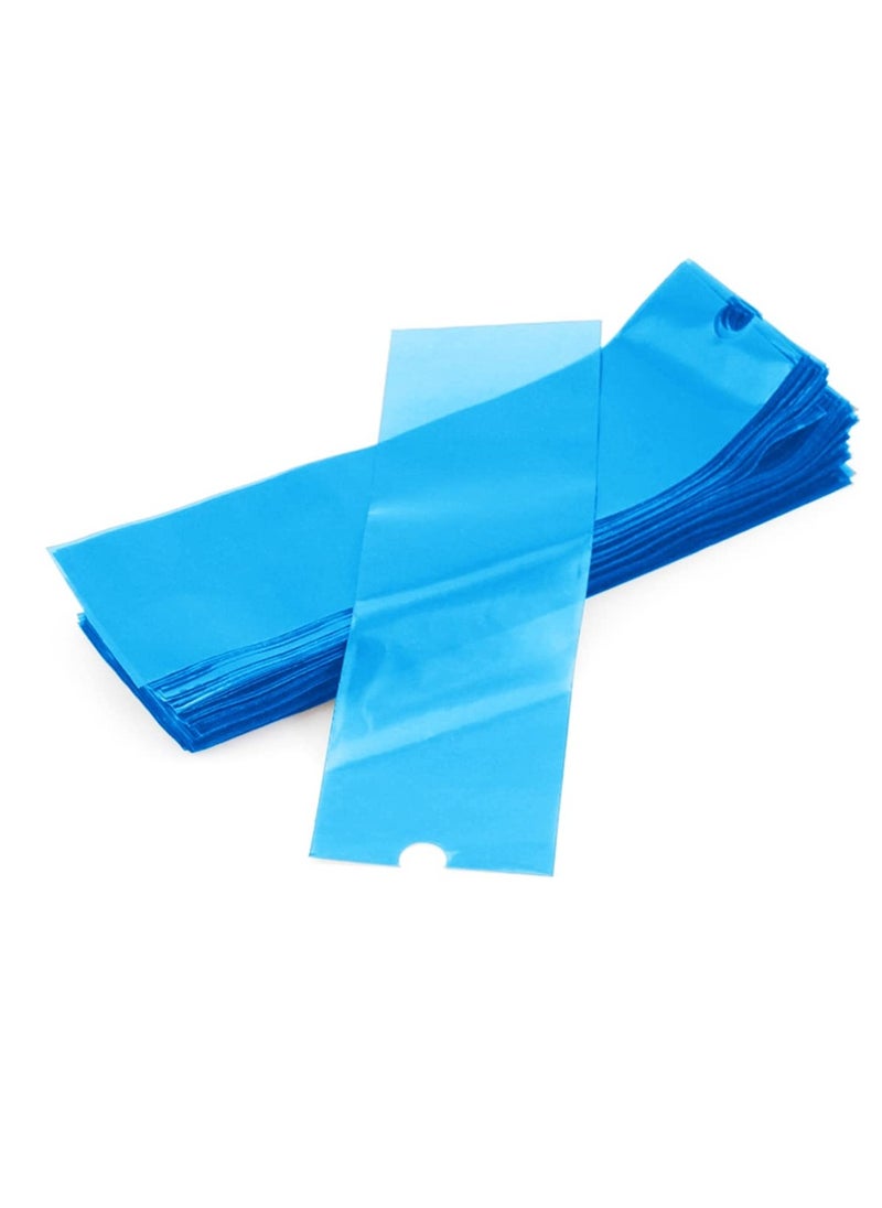 Machine Pen Covers,KingWei 200Pcs 1.8x4.7 Inch Size Disposable Machine Pen Bags Machine Pen Hand Grip Sleeves (Blue)