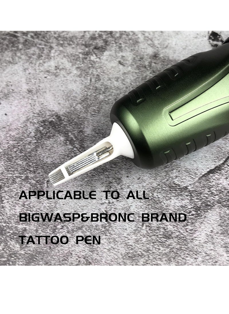 BIGWASP Professional Disposable 1015RM Tattoo Needle Cartridge #10 Bugpin 15 Curved Magnum (15RM) 20Pcs