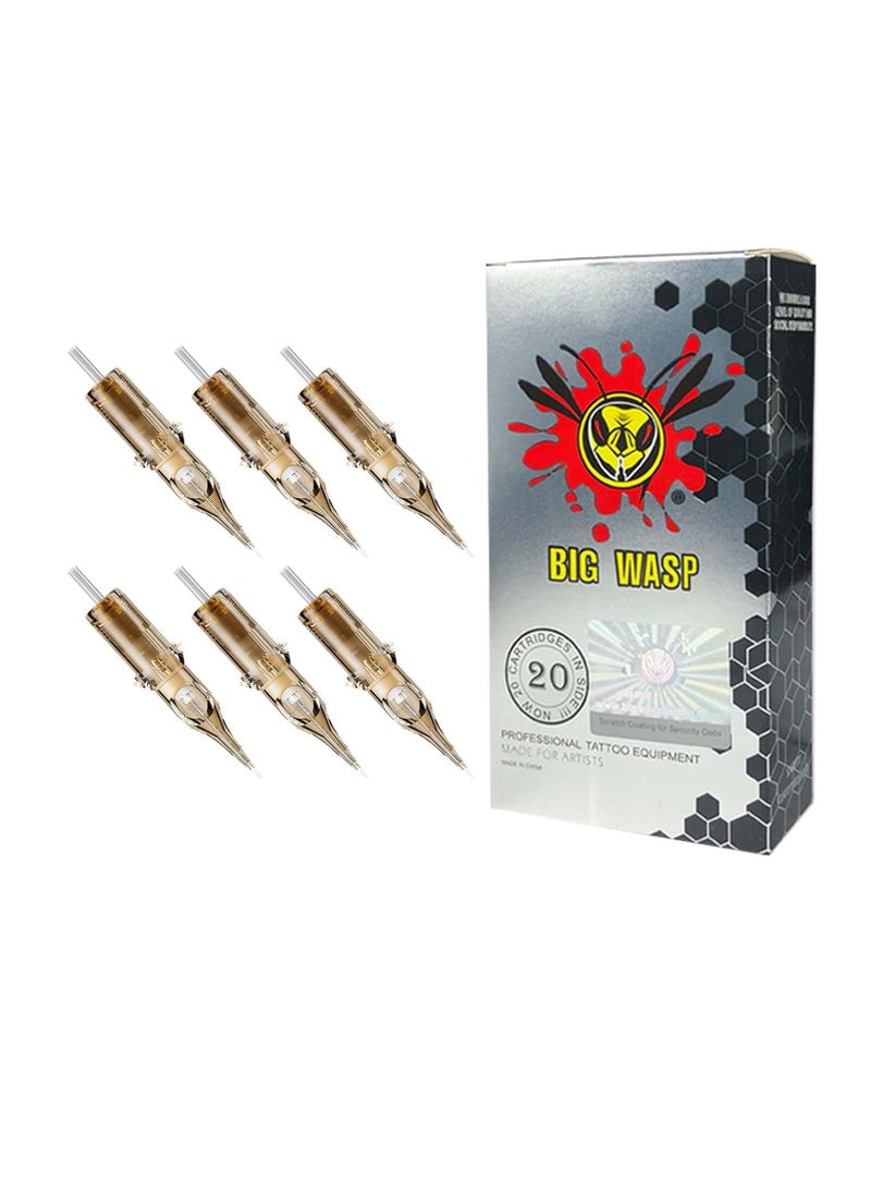 BIGWASP #10 Bugpin 7RL Tattoo Needle Cartridges 7 Round Liner 20Pcs (Generation 3)