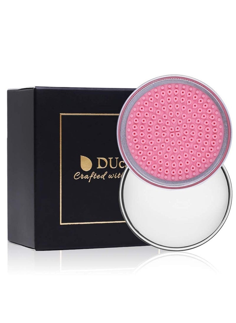 DUcare Makeup Brush Cleaner Shampoo Soap Solid Brush Cleaning Mat Removes Cosmetic Color Brush Cleaner Pad for Cleaning Makeup Sponges Brushes