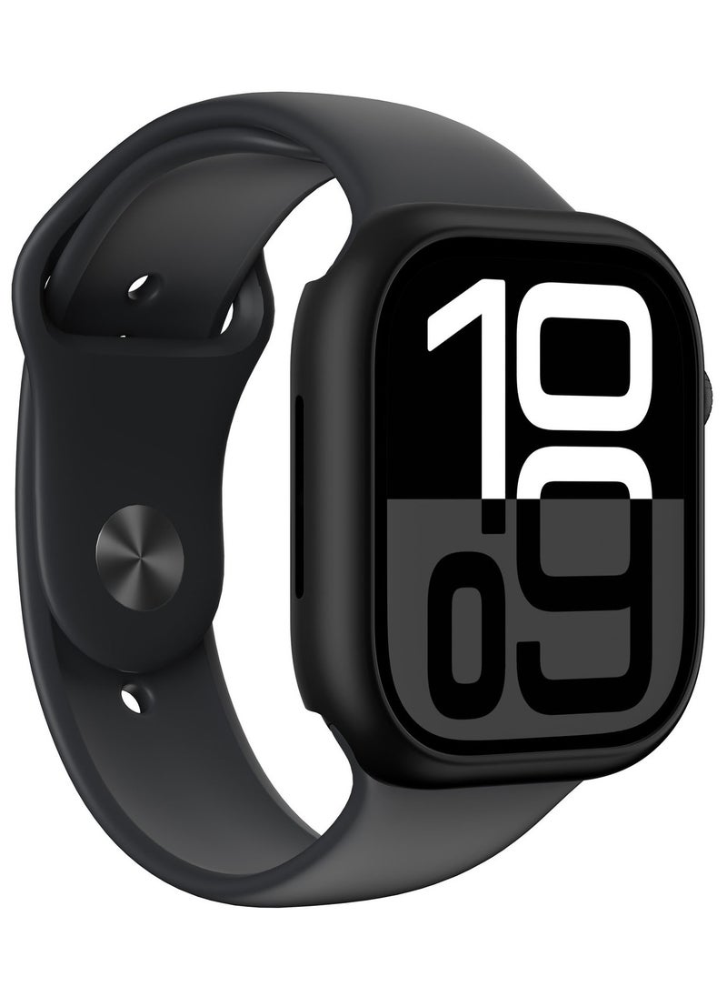 Minimal designed for Apple Watch Series 10 46mm Case Cover - Black