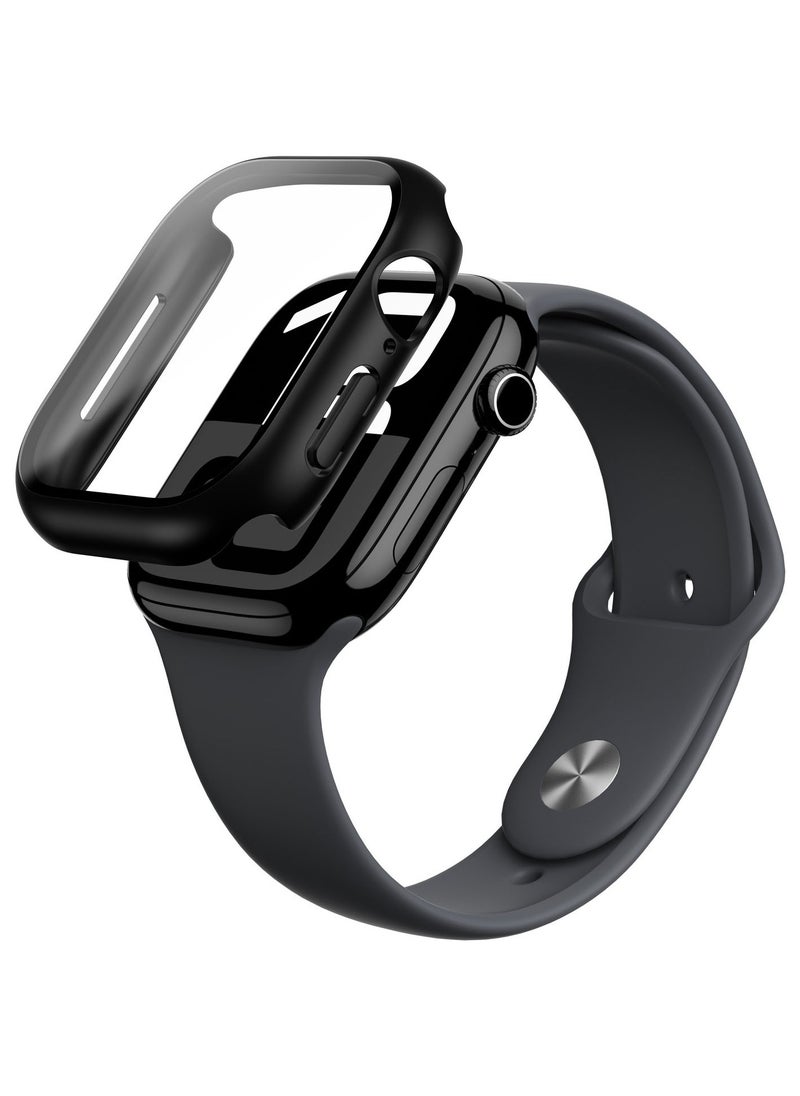 Radix FullGuard for Apple Watch Series 10 42mm Case Cover with Built in Tempered Glass Screen Protector - Black