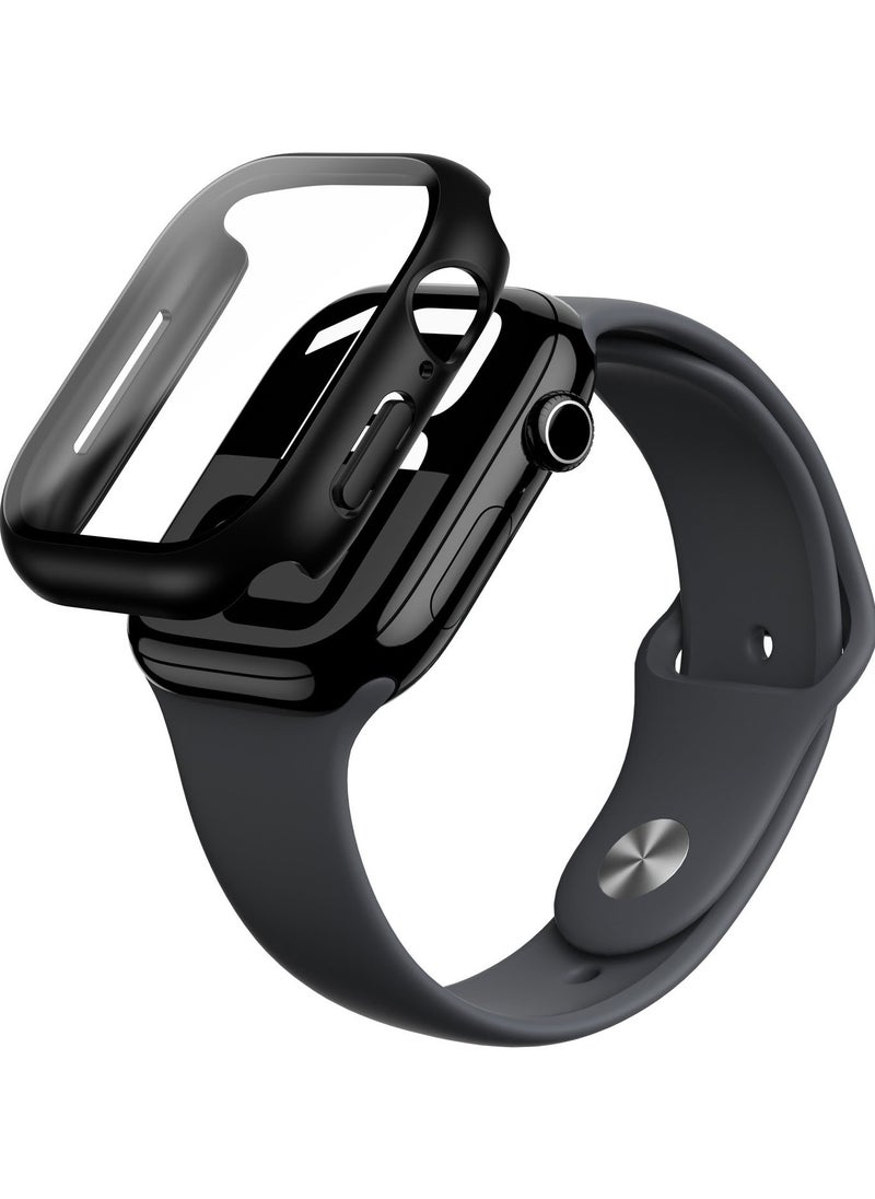 Radix FullGuard for Apple Watch Series 10 46mm Case Cover with Built in Tempered Glass Screen Protector - Black