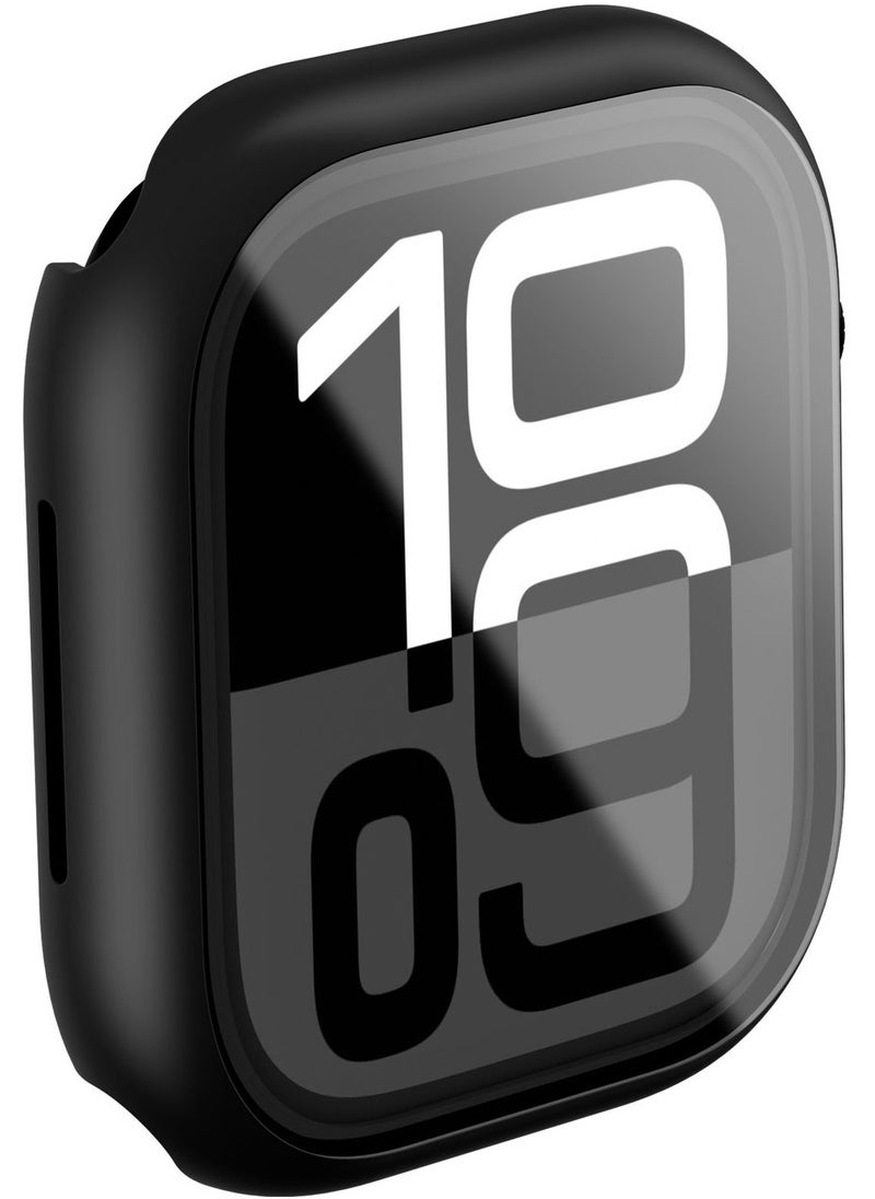 Radix FullGuard for Apple Watch Series 10 46mm Case Cover with Built in Tempered Glass Screen Protector - Black