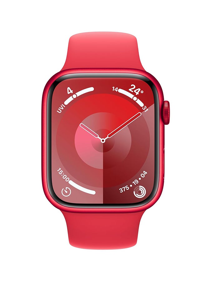 Renewed - Series 9 GPS 45mm Aluminium Case With Sport Band Red