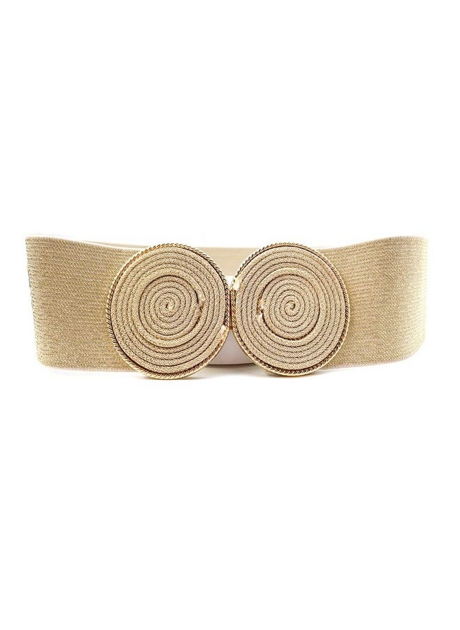 Elastic Belt Cinch Waistband For Lady Belt Waist Sealing Retro Belts For Women Dresses Wide Elastic Belts For Women Belts Elastic Gold