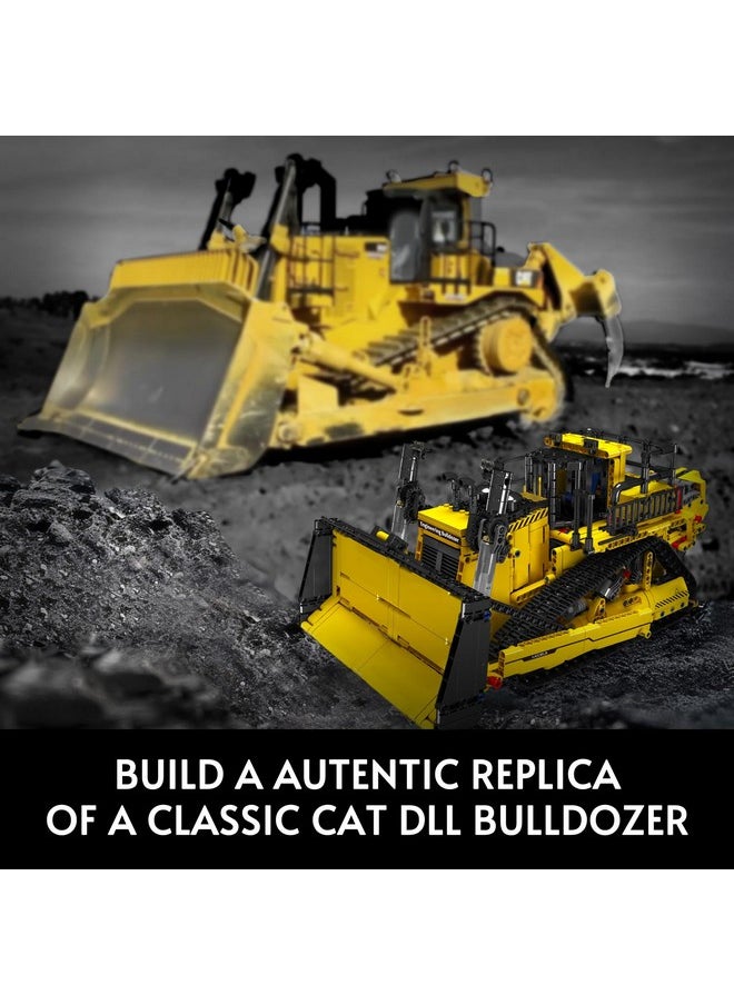 Bulldozer Technique Building Set, App-Controlled 2.4G Rc Bulldozer Truck Construction Vehicle Toys With Engines, Diy Engineering Model Sets For Adults/14+(1508 Pieces)