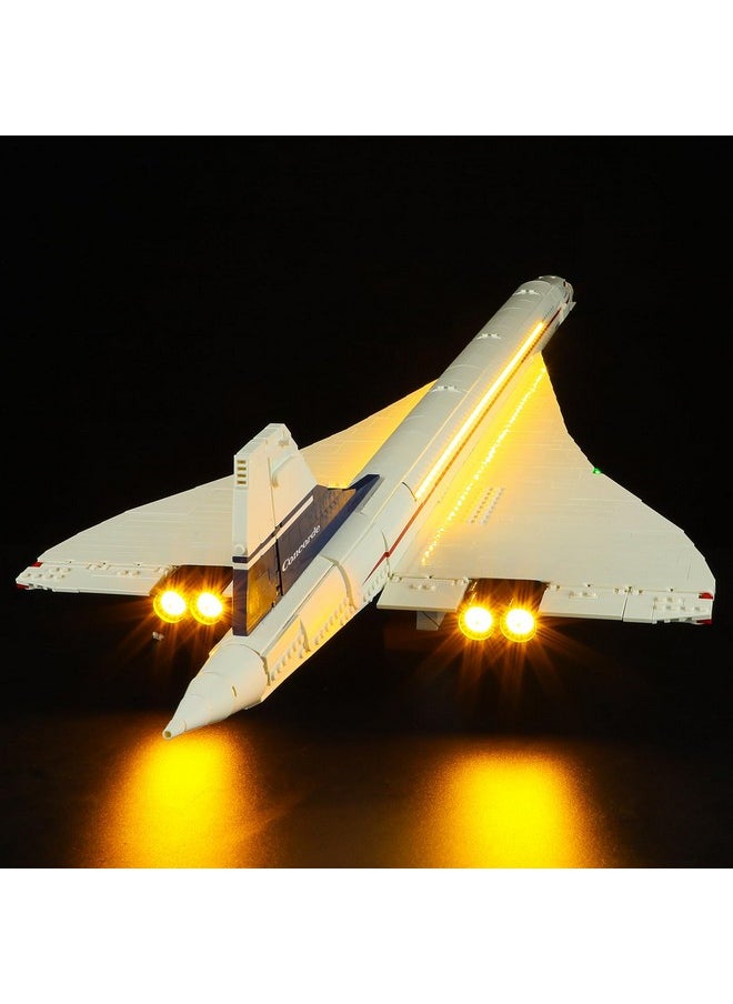 Lighting Kit For Lego Icons Concorde - Compatible With Lego 10318 Building Set- Not Include Lego Set