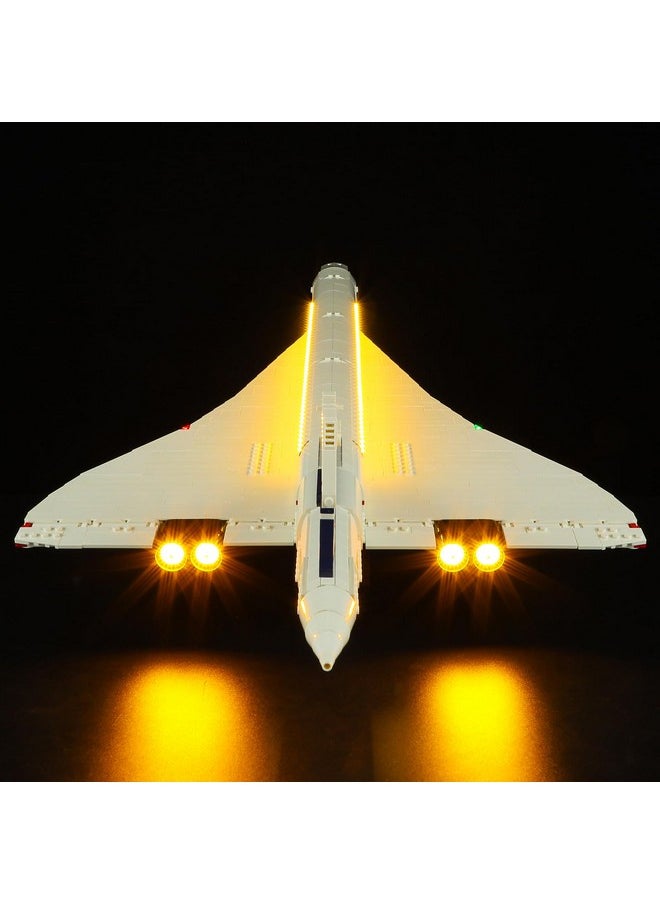 Lighting Kit For Lego Icons Concorde - Compatible With Lego 10318 Building Set- Not Include Lego Set