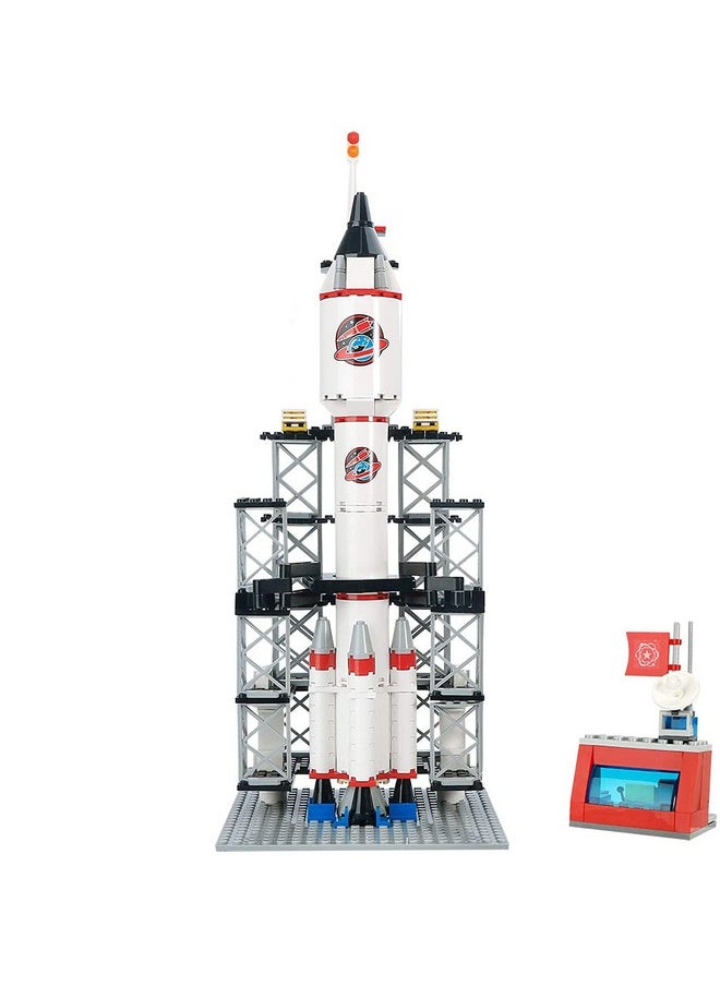 Rocket Launch Center Space Explorer Building Kit Space Shuttle Adventure Building Sets For Kids 6-12 Years Old City Space Discovery Rocket Spaceship Stem Aerospace Toys (309Pcs)