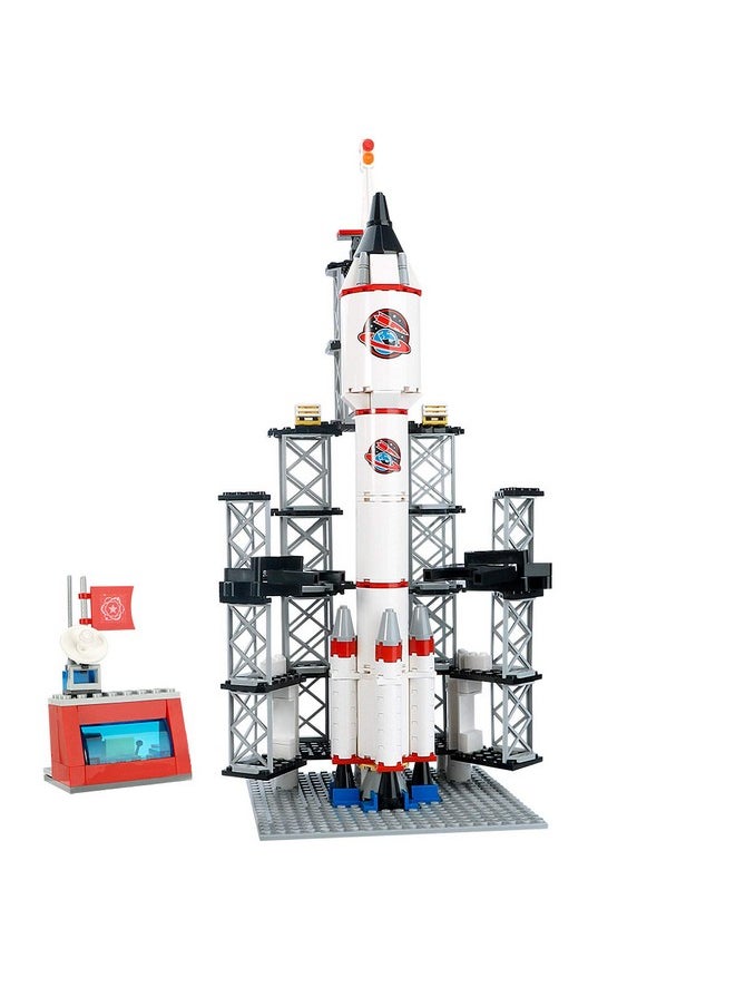 Rocket Launch Center Space Explorer Building Kit Space Shuttle Adventure Building Sets For Kids 6-12 Years Old City Space Discovery Rocket Spaceship Stem Aerospace Toys (309Pcs)