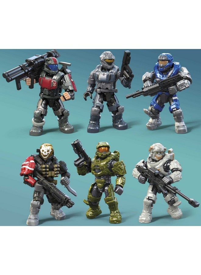 Halo Action Figure Building Toys Set, 20Th Anniversary Character Collector Pack With 352 Pieces, 20 Poseable Articulation Figures, Kids Or Adults (Amazon Exclusive)