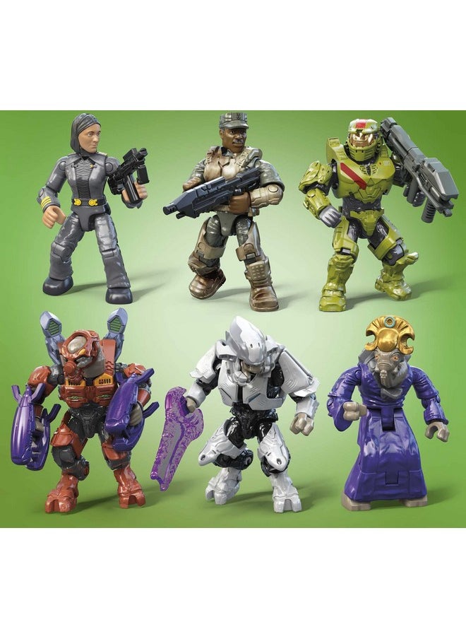 Halo Action Figure Building Toys Set, 20Th Anniversary Character Collector Pack With 352 Pieces, 20 Poseable Articulation Figures, Kids Or Adults (Amazon Exclusive)