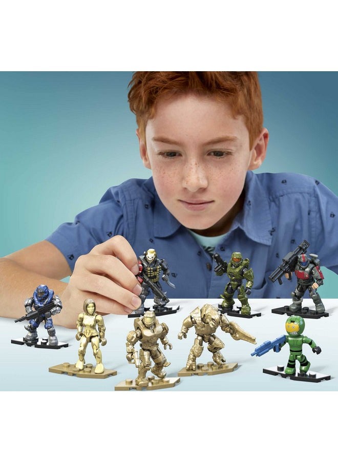 Halo Action Figure Building Toys Set, 20Th Anniversary Character Collector Pack With 352 Pieces, 20 Poseable Articulation Figures, Kids Or Adults (Amazon Exclusive)