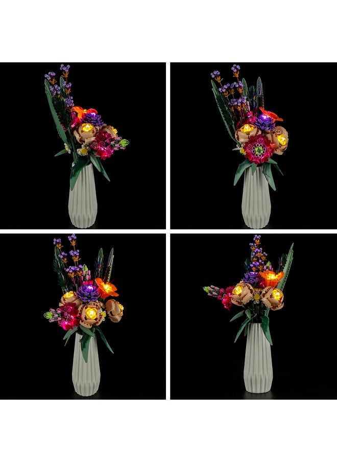 Led Light Kit For Lego-10280 Flower Bouquet - Compatible With Lego Icons Building Set- Not Include Lego Set