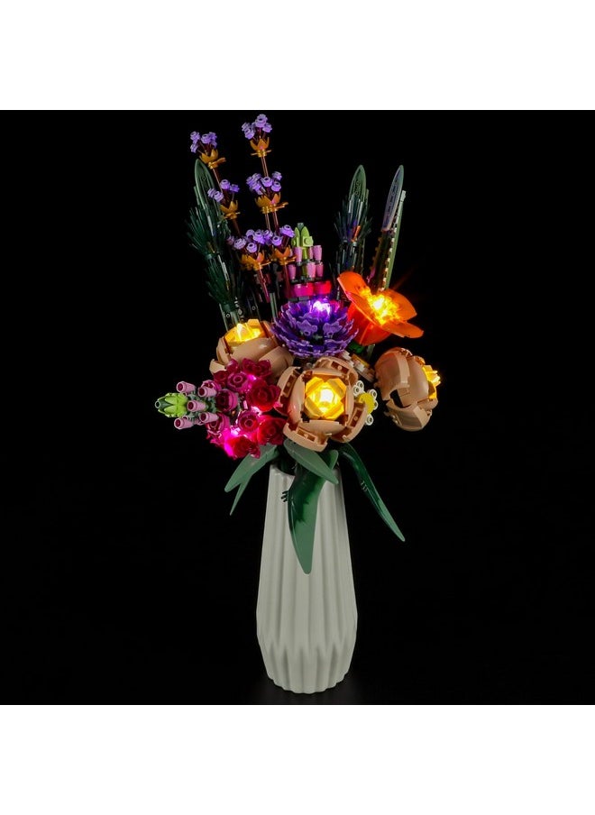 Led Light Kit For Lego-10280 Flower Bouquet - Compatible With Lego Icons Building Set- Not Include Lego Set