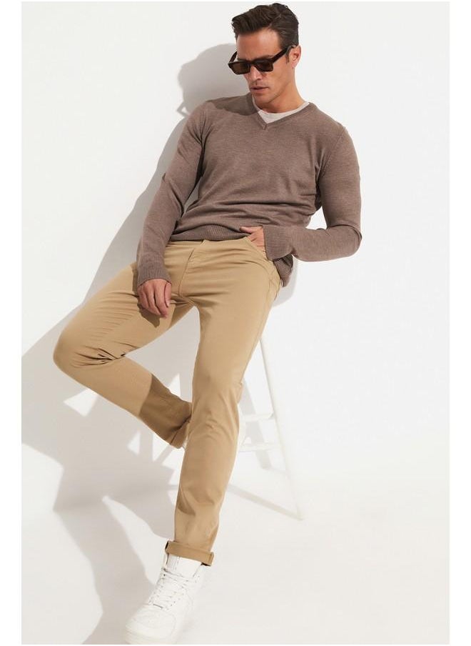 June Men's Five Pocket Pants Tan