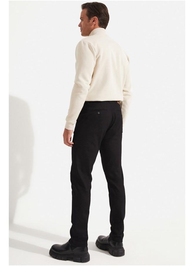 June Men's Textured Trousers Black