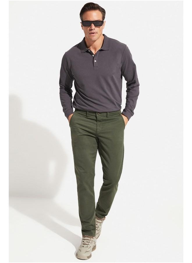 June Men's Side Pocket Trousers Khaki