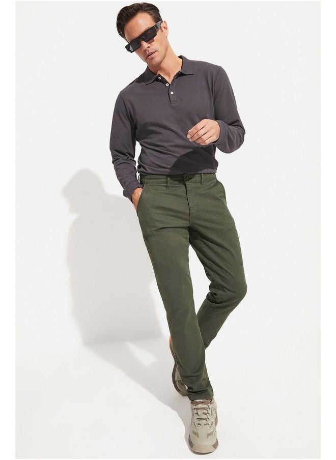 June Men's Side Pocket Trousers Khaki