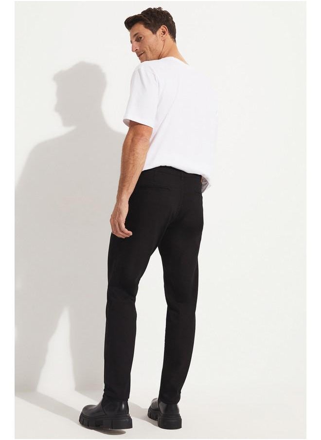 June Men's Side Pocket Trousers Black