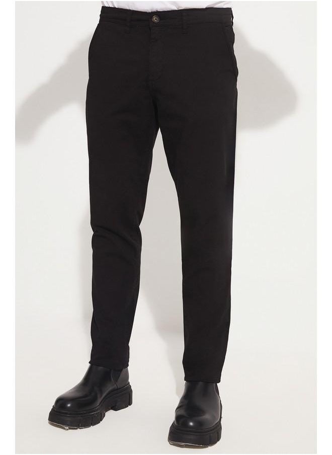 June Men's Side Pocket Trousers Black