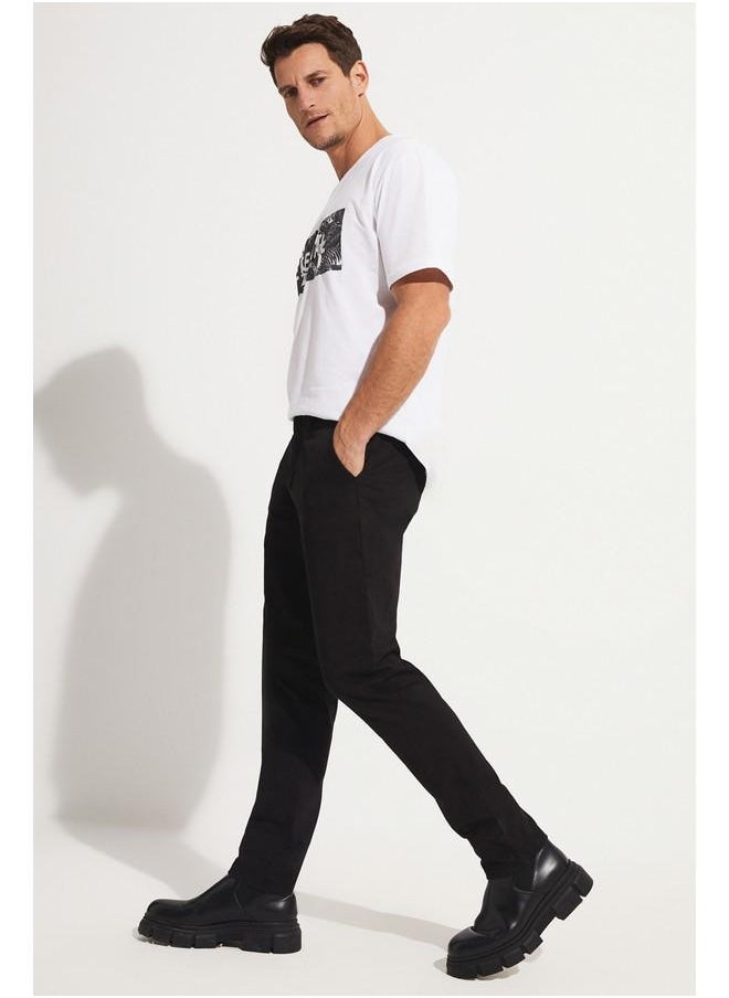 June Men's Side Pocket Trousers Black