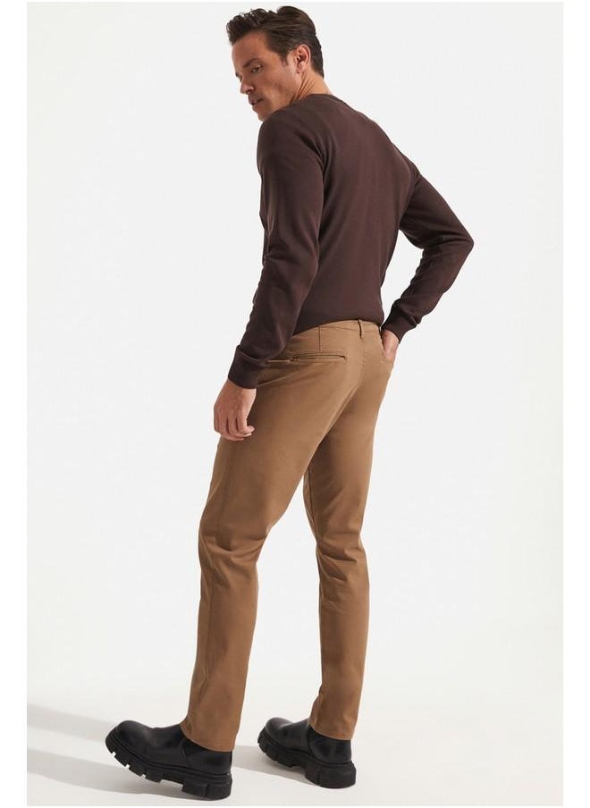 June Men's Side Pocket Trousers Tan