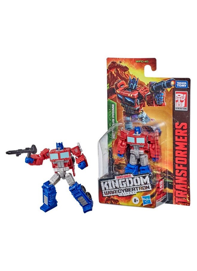 Toys Generations War For Cybertron: Kingdom Core Class Wfc-K1 Optimus Prime Action Figure - Kids Ages 8 And Up, 3.5-Inch