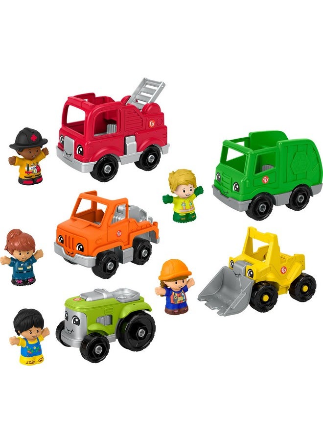 Little People Toddler Playset Activity Vehicles Set With 10 Toys For Preschool Pretend Play Kids Ages 1+ Years