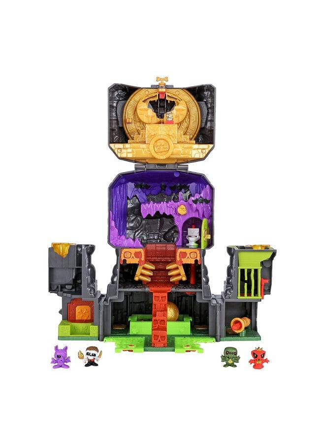 Lost Lands Skull Island Skull Temple Mega Playset, 40 Levels Of Adventure. 4 Micro Sized Action Figs. Survive The Traps And Discover Guaranteed Real Gold Dipped Treasure