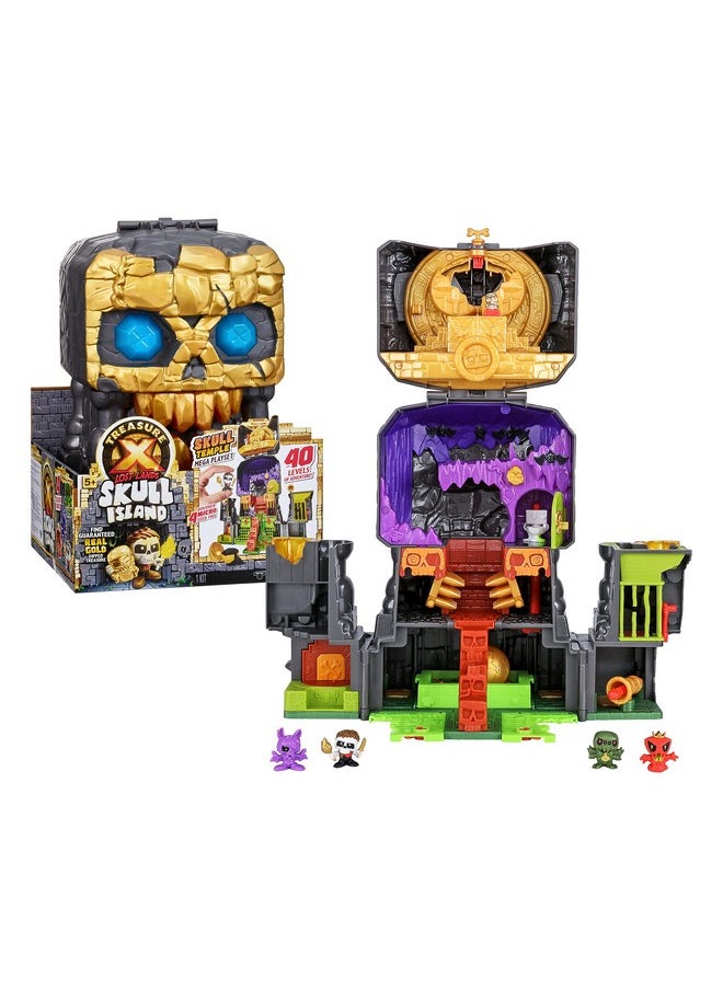 Lost Lands Skull Island Skull Temple Mega Playset, 40 Levels Of Adventure. 4 Micro Sized Action Figs. Survive The Traps And Discover Guaranteed Real Gold Dipped Treasure