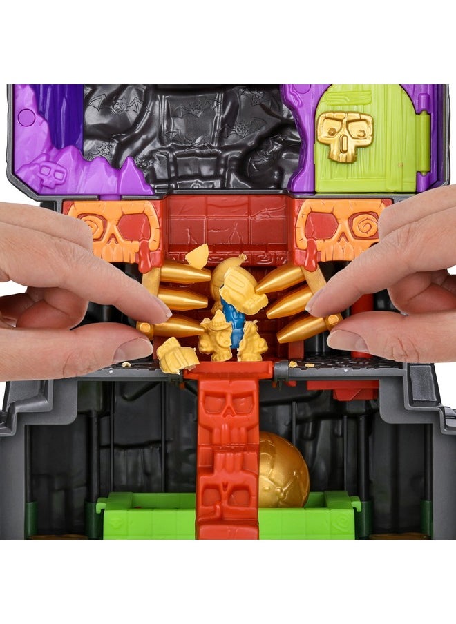 Lost Lands Skull Island Skull Temple Mega Playset, 40 Levels Of Adventure. 4 Micro Sized Action Figs. Survive The Traps And Discover Guaranteed Real Gold Dipped Treasure