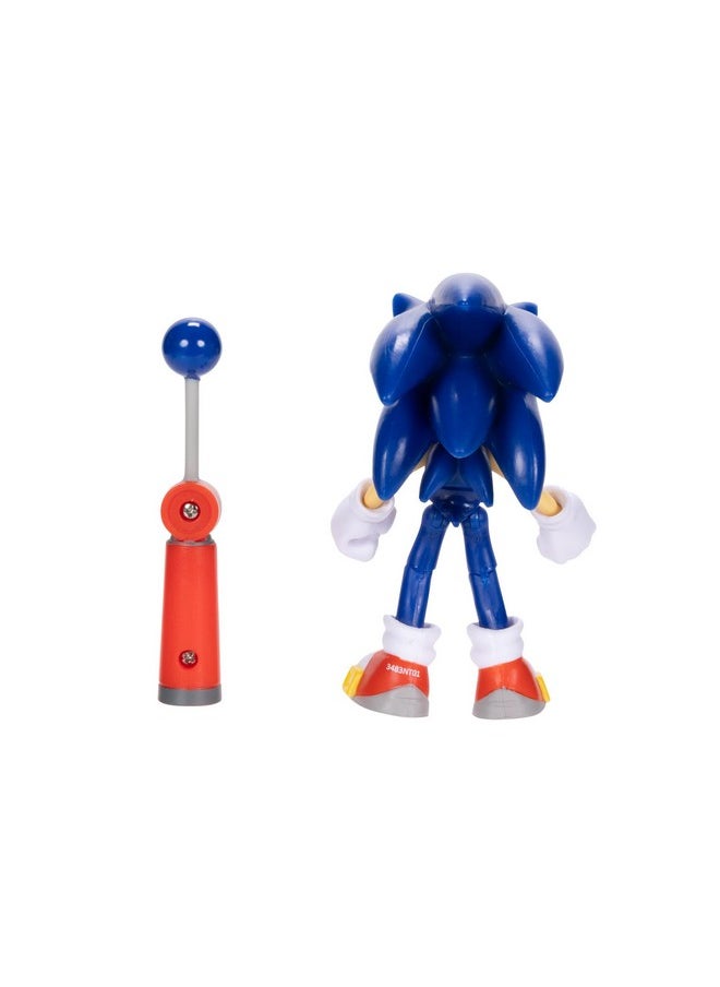 4-Inch Sonic Action Figure With Blue Checkpoint Accessory. Ages 3+ (Officially Licensed By Sega)