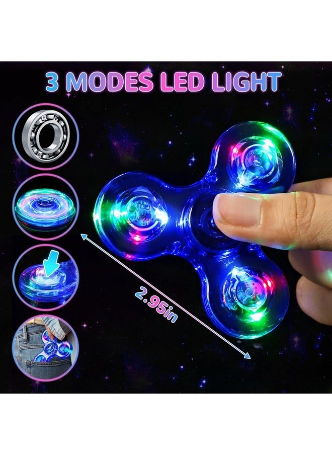 Fidget Spinner For Kids Adults, Christmas Stocking Stuffers Light Up Sensory Fidget Toys, Glow In The Dark Fidget Spinners For Boys Girls, Adhd Hand Fidget Spinner, Birthday Gifts For Kids